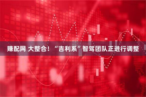 赚配网 大整合！“吉利系”智驾团队正进行调整