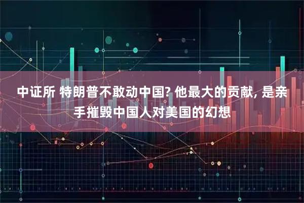 中证所 特朗普不敢动中国? 他最大的贡献, 是亲手摧毁中国人对美国的幻想